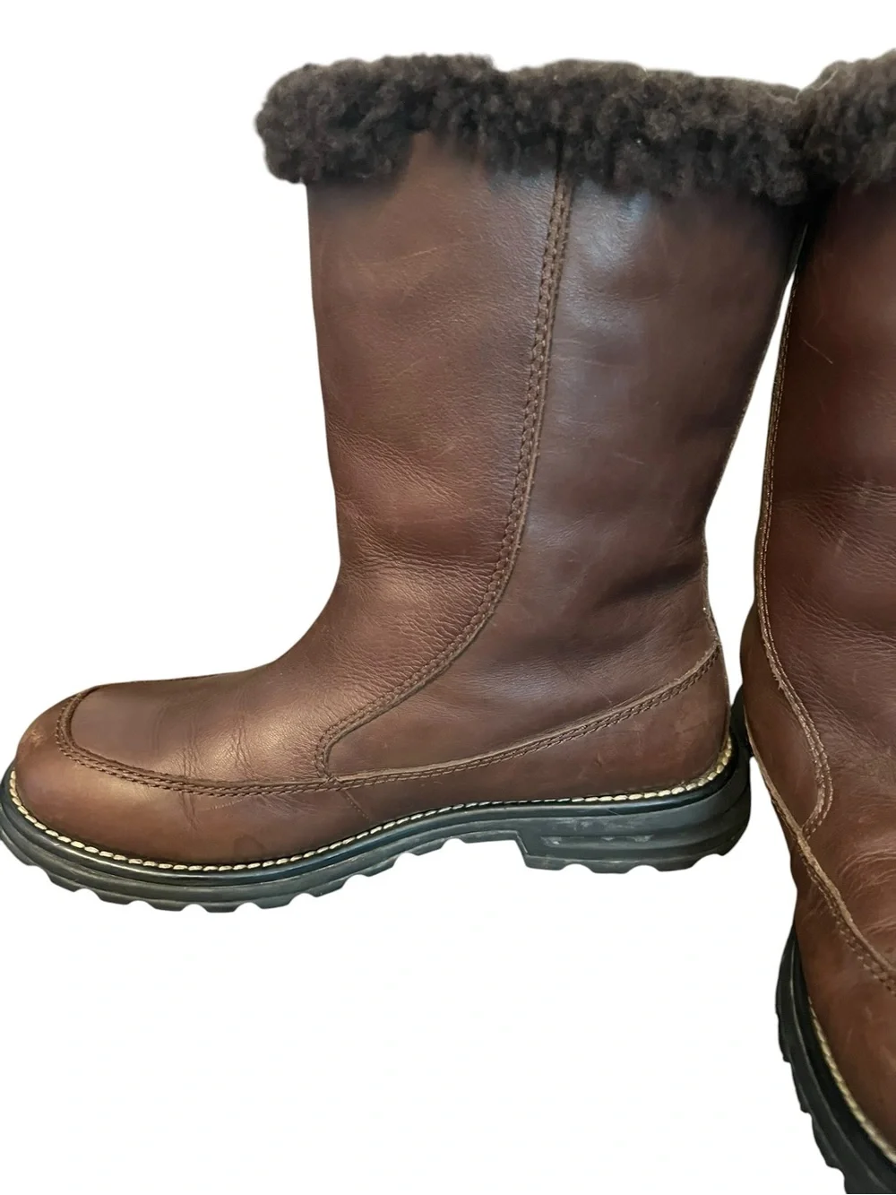 Authentic UGG Australia Brown Leather Boots